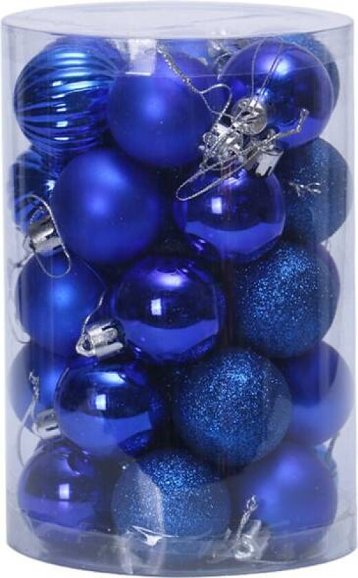 Julekuler Ornamenter, 34 stk Julekule Sett 4cm/1.57in