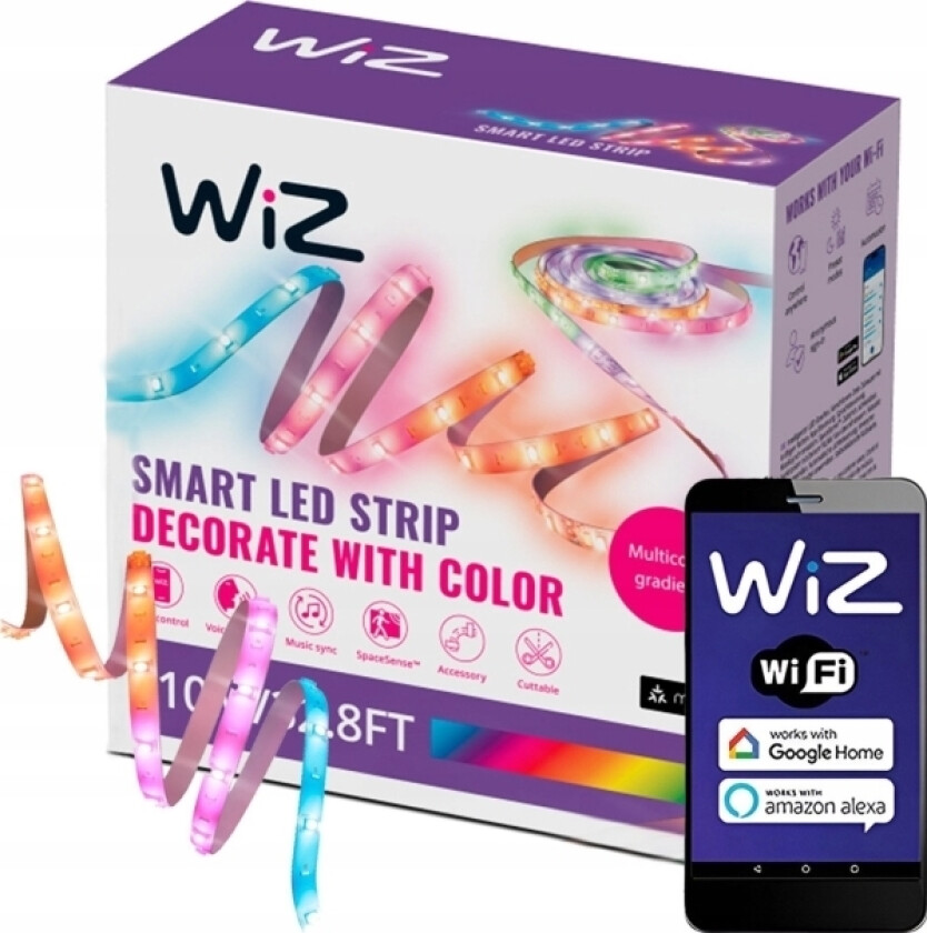 Wiz Led-Stripe Wizsmartwifirgbicledstrip10m|Wiz