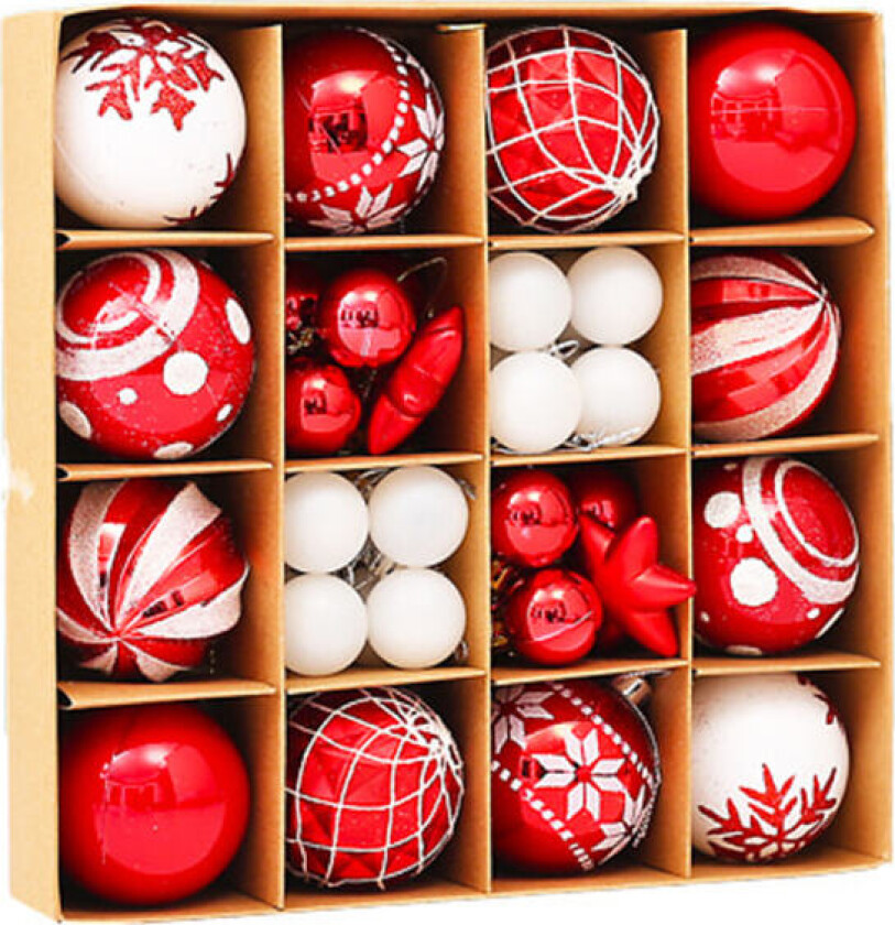 Julekuler Ornamenter til Juledekorasjoner - Juletre