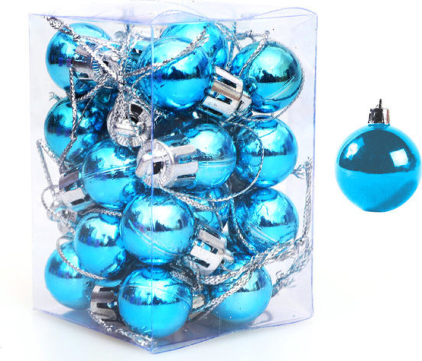 Julekuler 24 stk 2cm Mini Julekulepynt