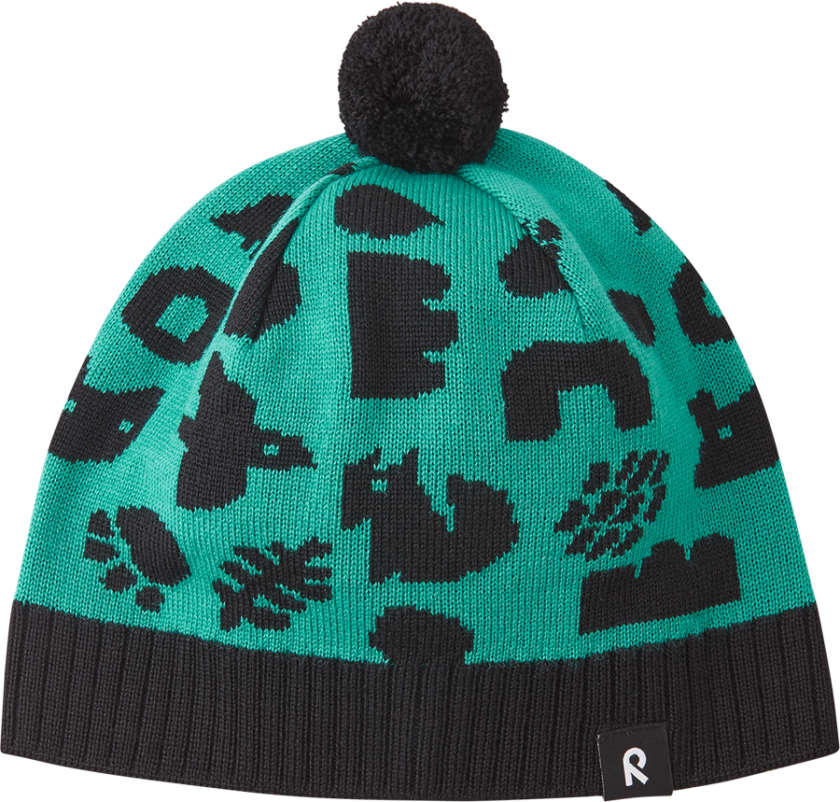Kids' Beanie Kuviot 48-50, Dark Aqua