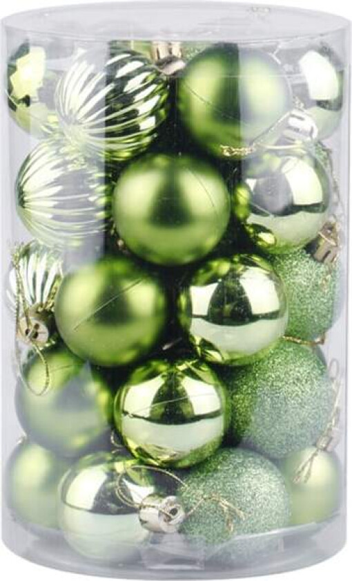 34 stk Julekuler Ornamenter Julekule Sett 4cm/1.57in
