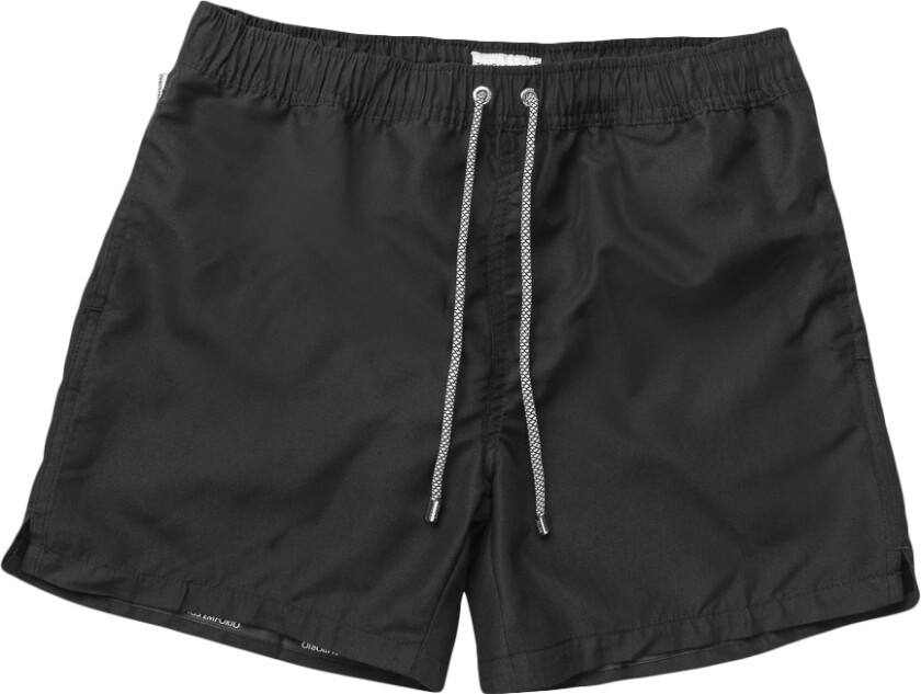 Classic Solid Swimshort Black Small Str S - Badeshorts
