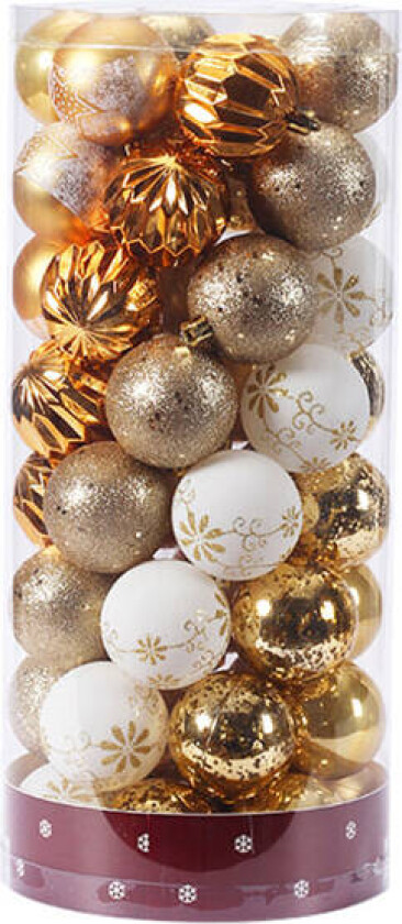 6cm/2,36 tommers julekuler dekorasjoner 50 stk knussikre