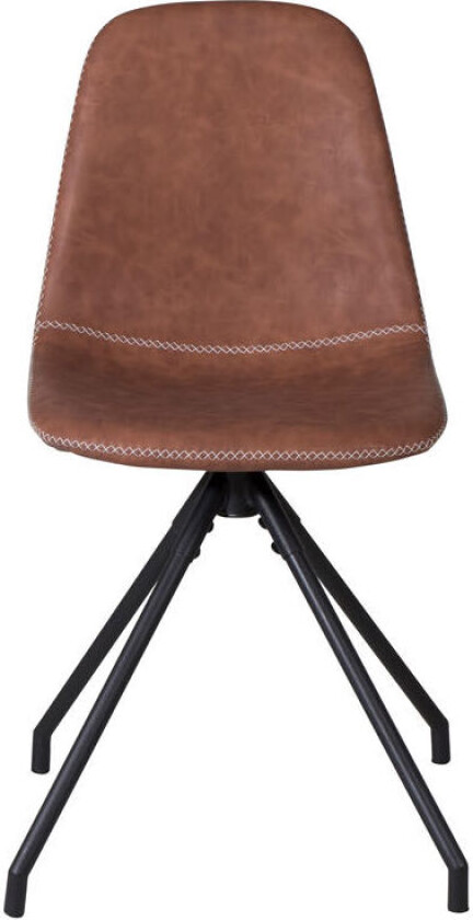 Polar spisestuestoler PU kunstskinn brun.