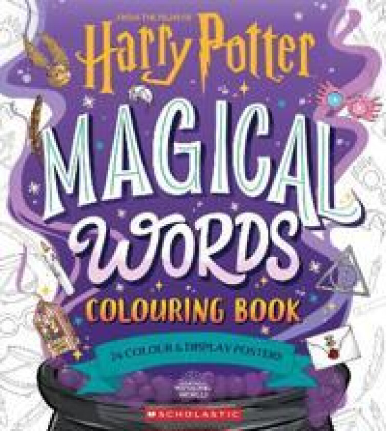 Magical Words Coloring Book: 24 Color & Frame Posters (Harry Potter)