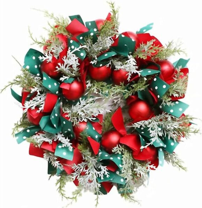 Julekrans Vinterkrans 42cm Kunstig Krans med