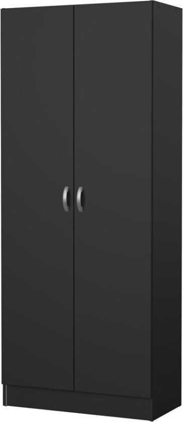 Bilde av Fox garderobeskap 2 dører matt svart .