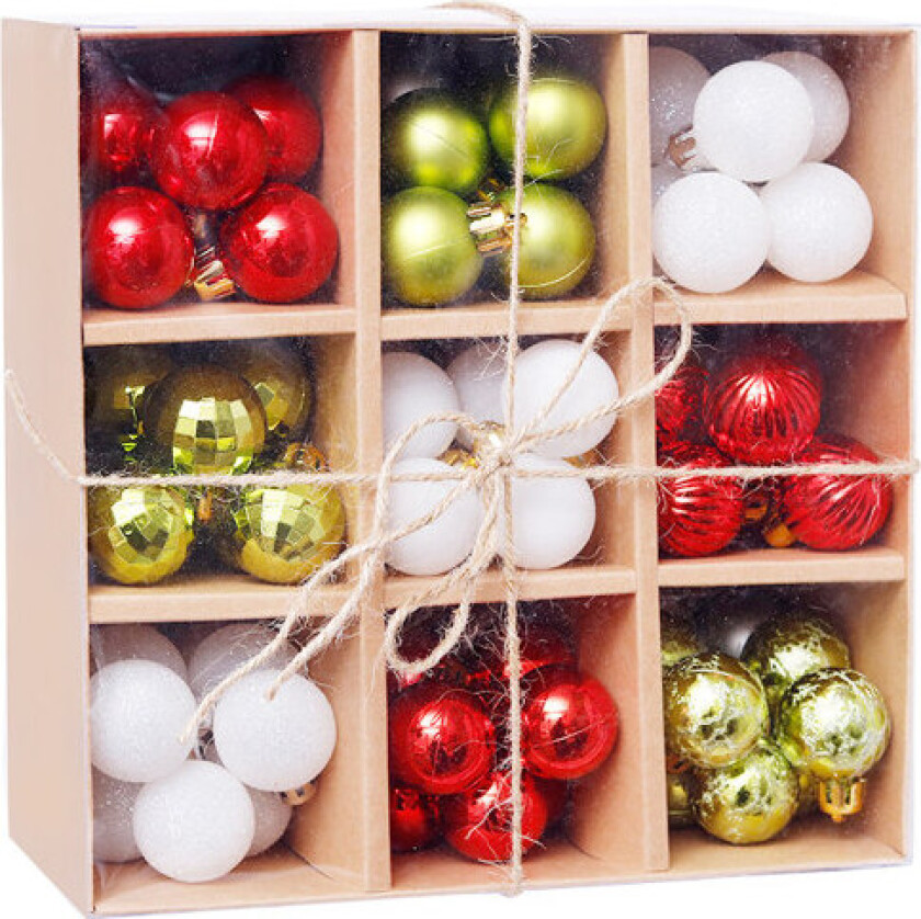 99 stk Julekuler 3cm Juletrærpynt Mini