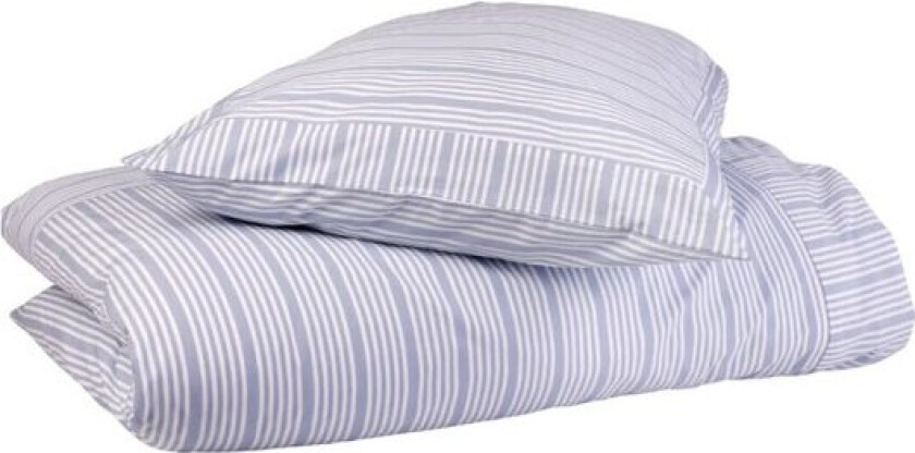 Bedding Collection dynetrekk 140x200+63x60 cm powder blue stripes