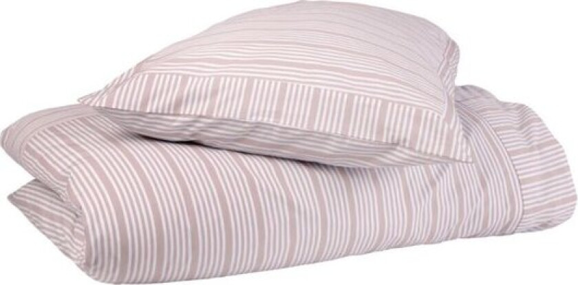 Bedding Collection dynetrekk 140x220+63x60 cm powder rose stripes