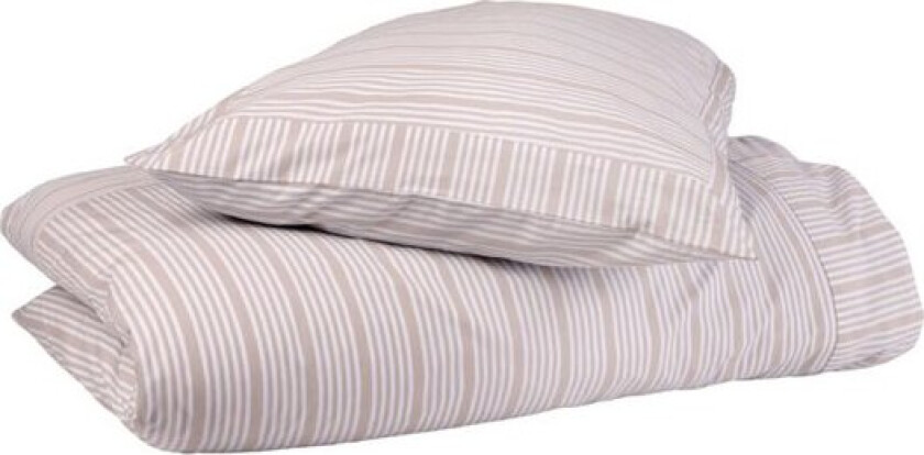Bedding Collection dynetrekk 150x210+50x60 cm sand beige stripes