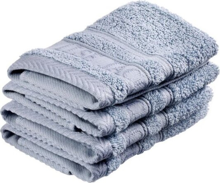 Bath Collection vaskeklut 30x30 cm 4 stk powder blue
