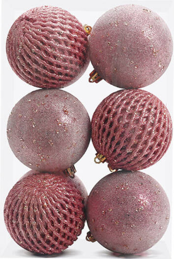 12 stk Julekulepynt 8cm Glitter Sekvens Skumkule