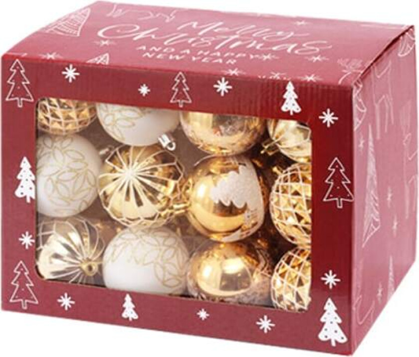 7cm/36 stk Juletrærpynt, Julekuledekorasjon