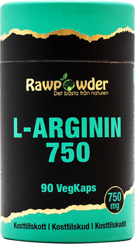 L-arginin 750 mg 90 kapsler