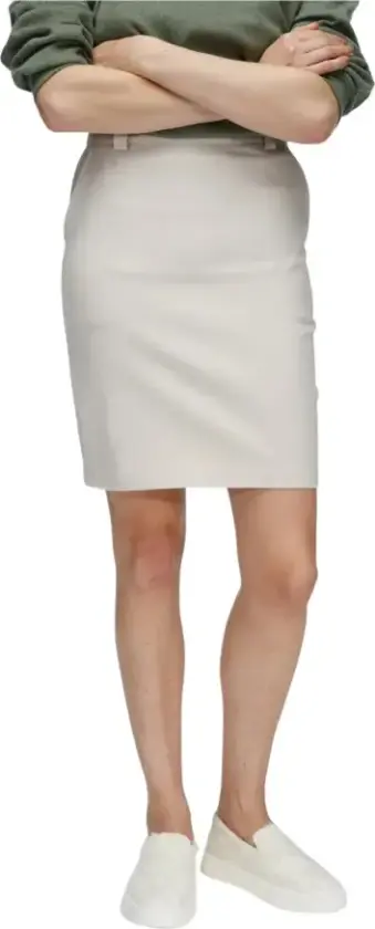 Dame, Skjørt, Beige, XL