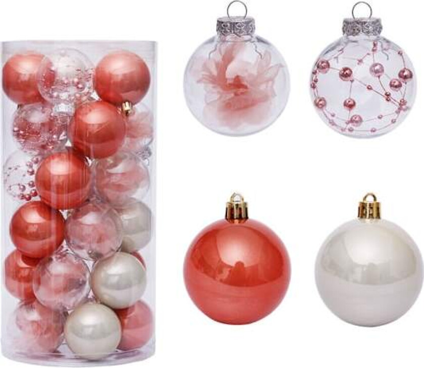 30 stk 6cm/2.36” Julekuler Juletrepynt