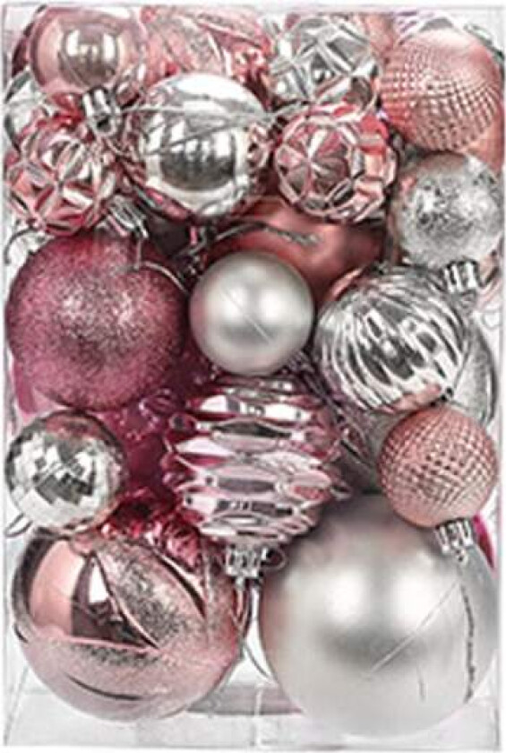 Julekulepynt i ubruddbar plast - Sett med julekuler