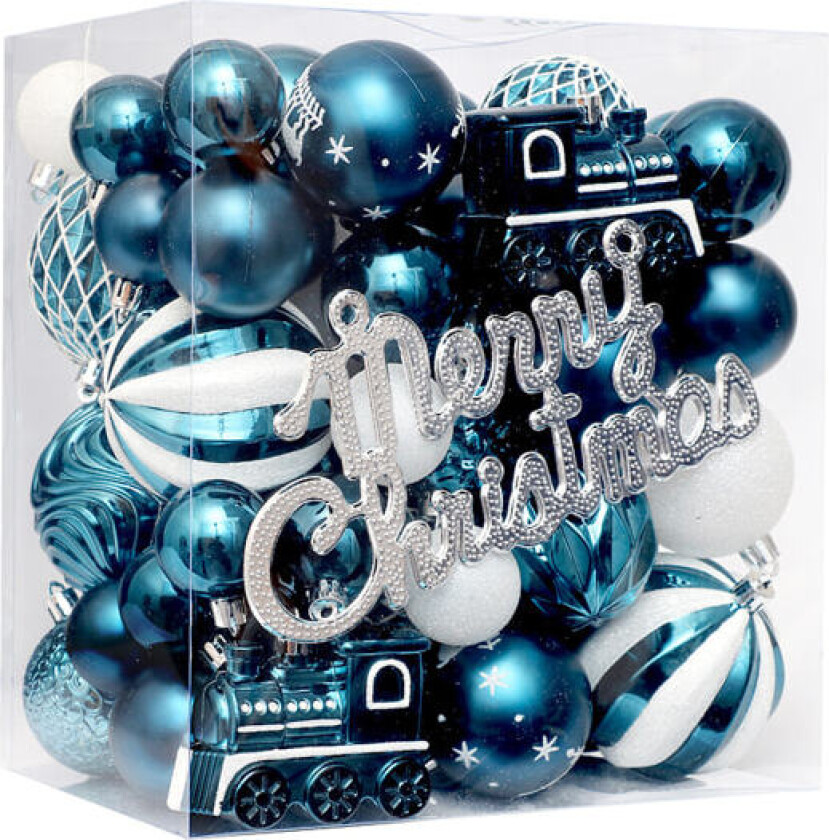 65 stk Julekuler Ornamenter, Malte Knusefrie Festlige