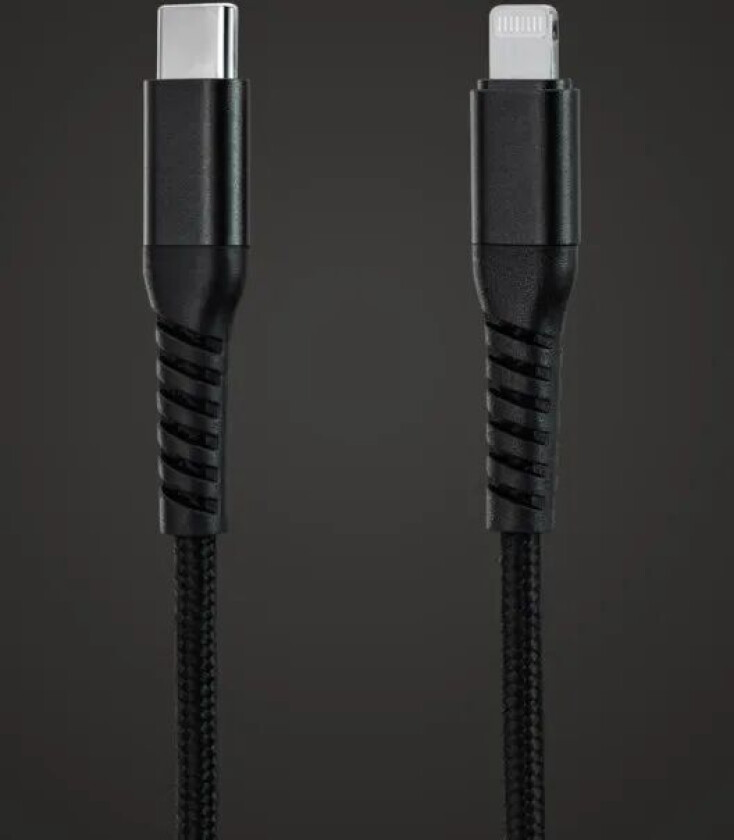 USB-C- til Lightning-kabel Svart 2 m