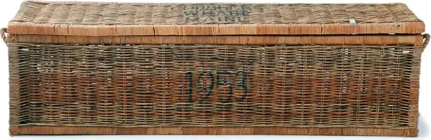 Bilde av Rustikk rottingkiste, 160x40 cm