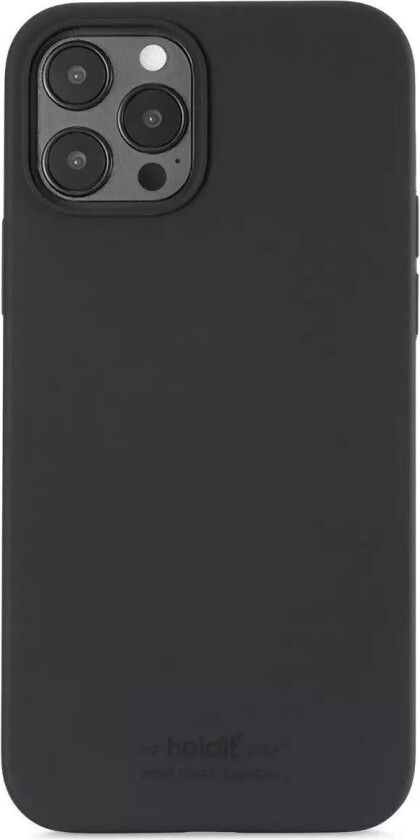Holdit iPhone 12 / 12 Pro Soft Touch Silikon Deksel - Svart