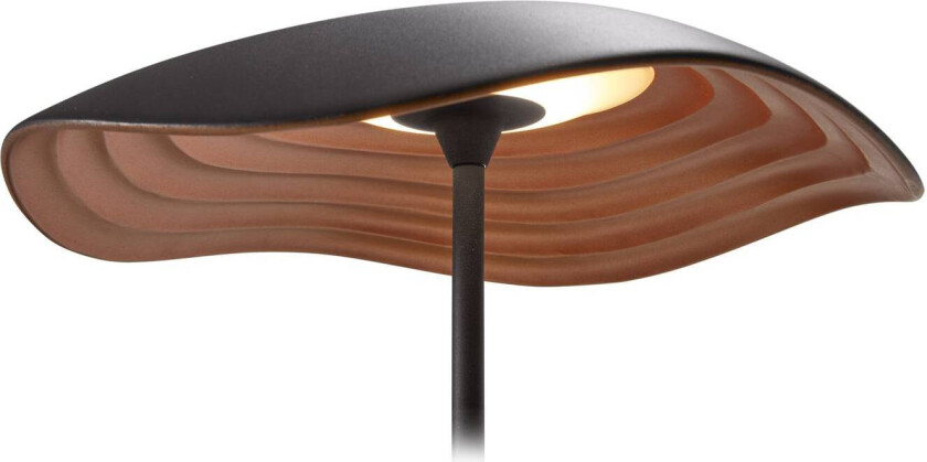 LED-bordlampe Valentina M/29, svart/kobberfarget