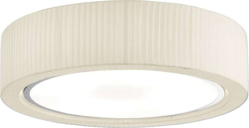 LED-taklampe Urban, sølv/cremefarget, Ø 60 cm