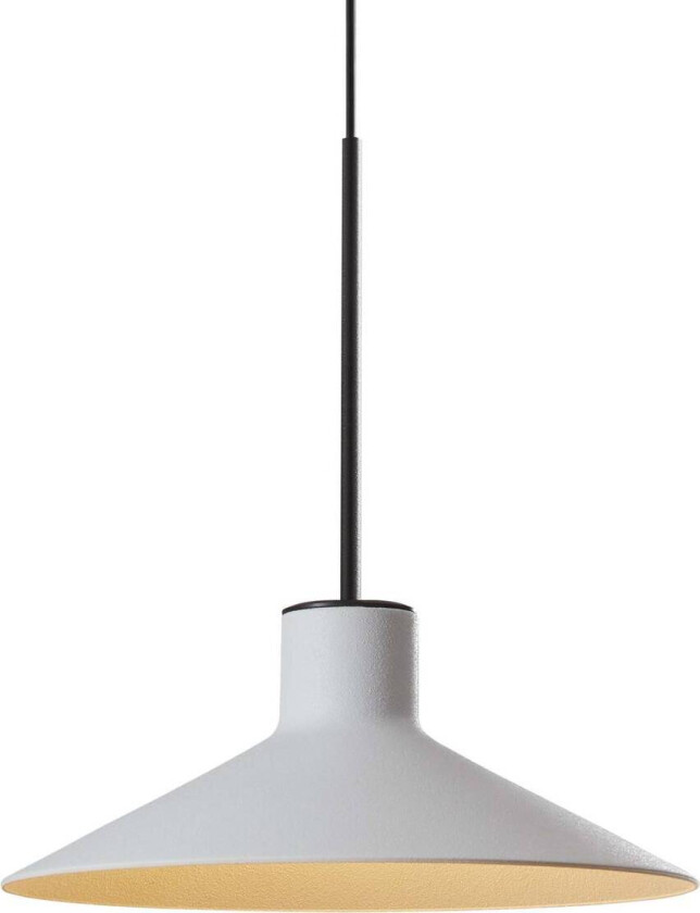 LED-hengelampe Platet, svart/grå, Ø 20 cm