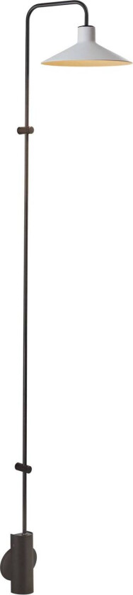 LED-vegglampe Platet A/06, svart/grå, 154 cm