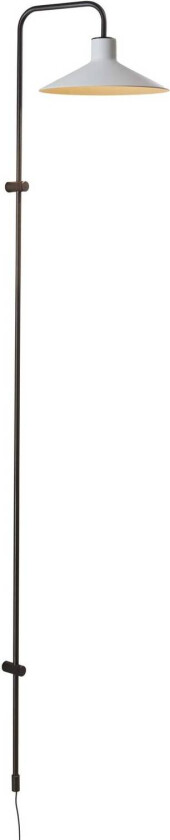 vegglampe Platet A/05, svart/grå, 142 cm, E14
