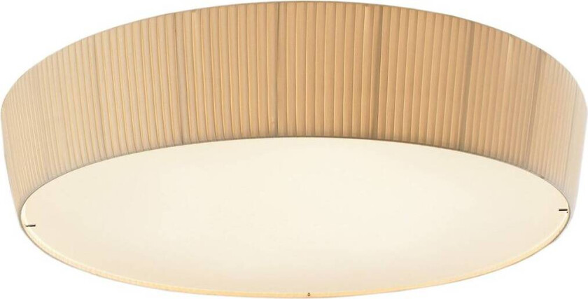 LED-taklampe Plafonet, Ø 95 cm, kremfarget