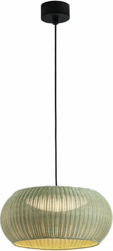 utendørs pendellampe Perris, brun/beige, Ø 47 cm