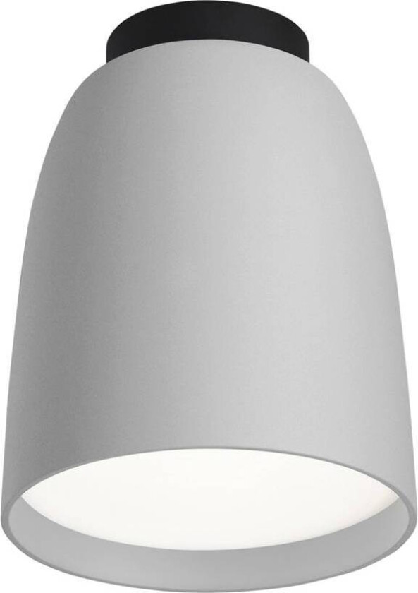 utendørs taklampe Nut, lys grå, aluminium/stål