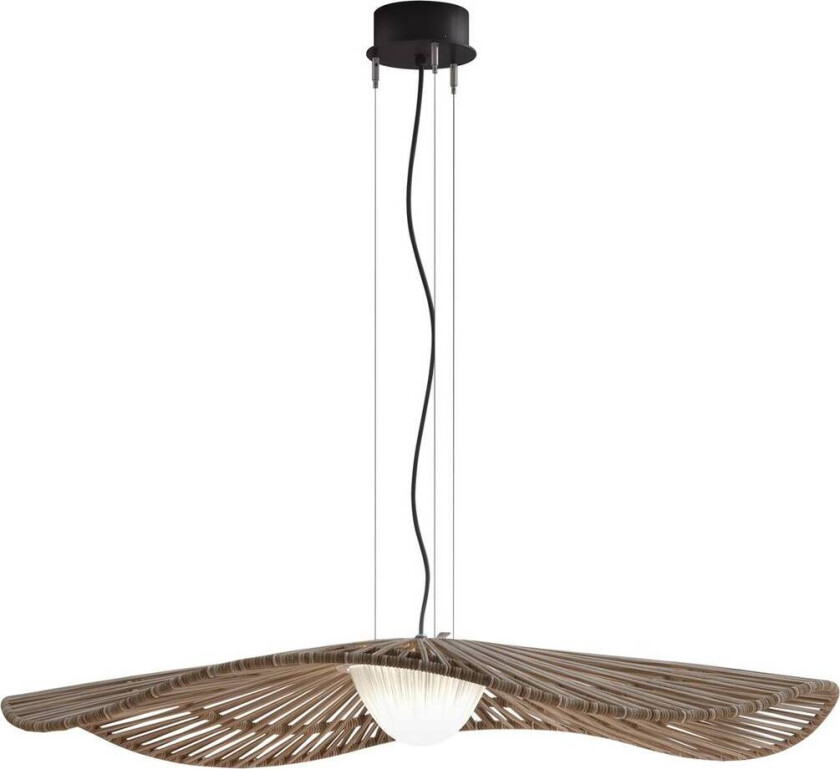 utendørs pendellampe Mediterránia, brun, Ø 105 cm