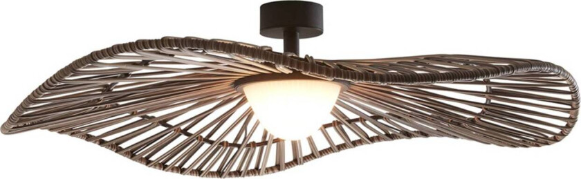 utendørs taklampe Mediterránia, brun, Ø 105 cm