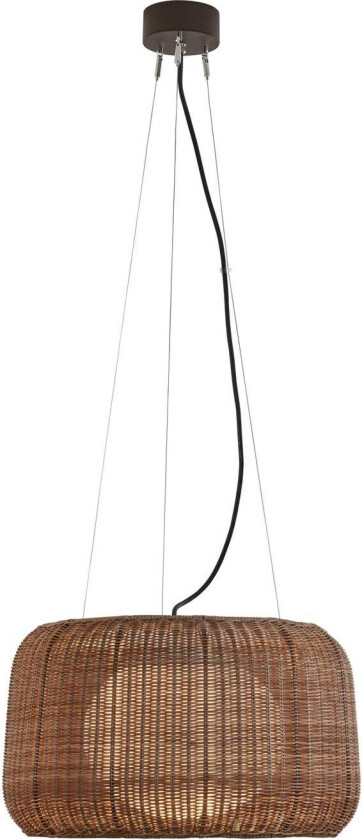 utendørs pendellampe Fora S, grafittbrun/brunØ 50 cm