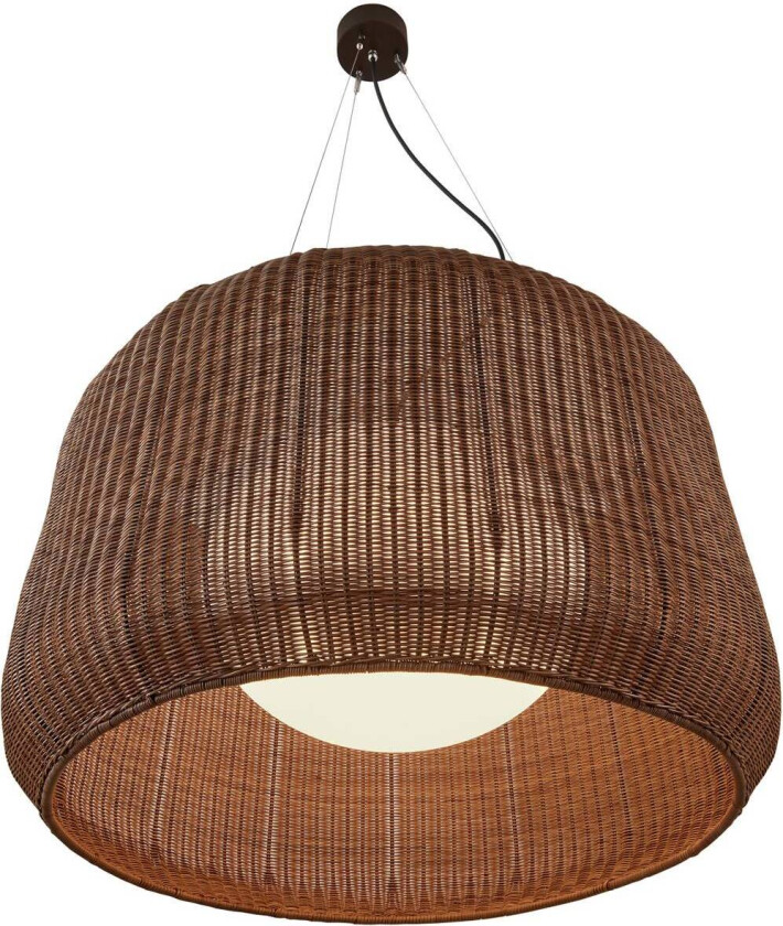 utendørs pendellampe Fora 90, grafittbrun/brun