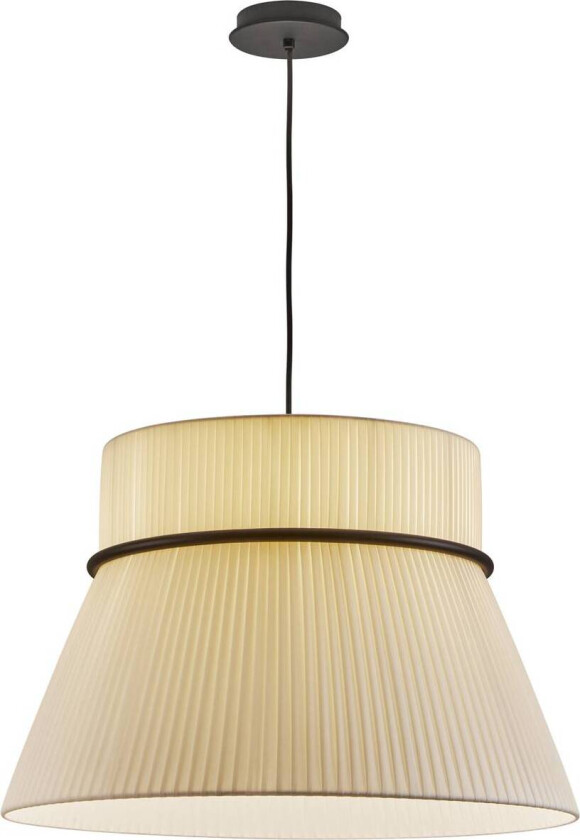 pendellampe Folie S, krem/svart, Ø 60 cm