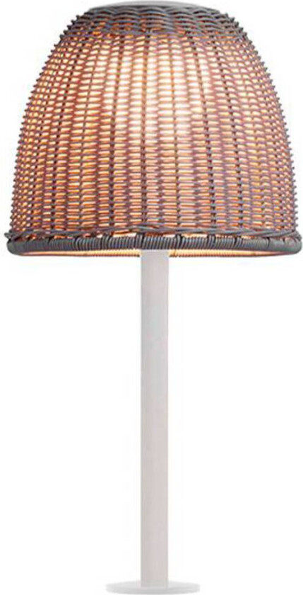LED-bordlampe Atticus, naturhvit/beige, høyde 50 cm