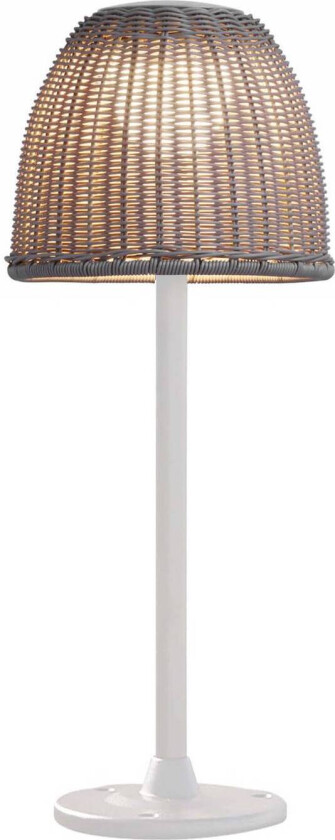 LED-sokkellampe Atticus, høyde 50 cm, naturhvit/beige