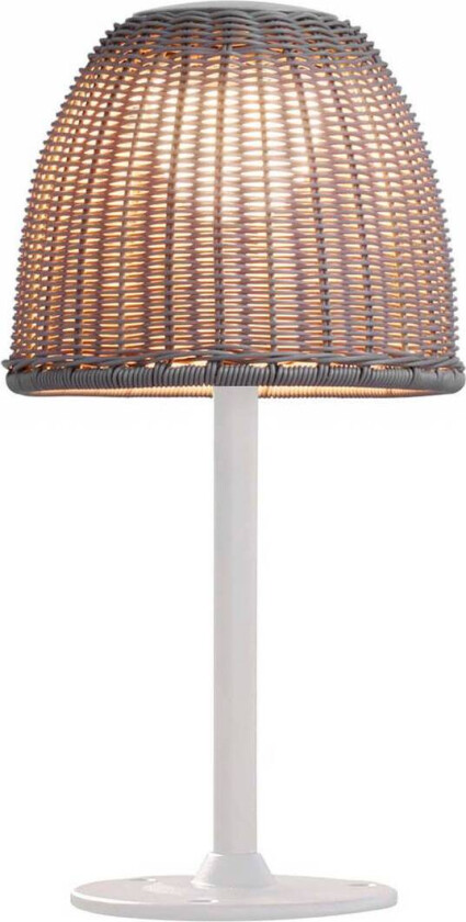 LED-sokkellampe Atticus, høyde 40 cm, naturhvit/beige