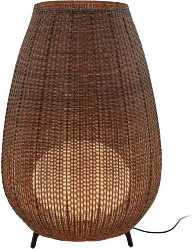 LED-terrasselampe Amphora, 123 cm grafittbrun/brun