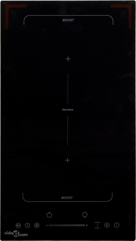 Induksjonstopp med 2 plater Flexizone berøringskontroll 3500W