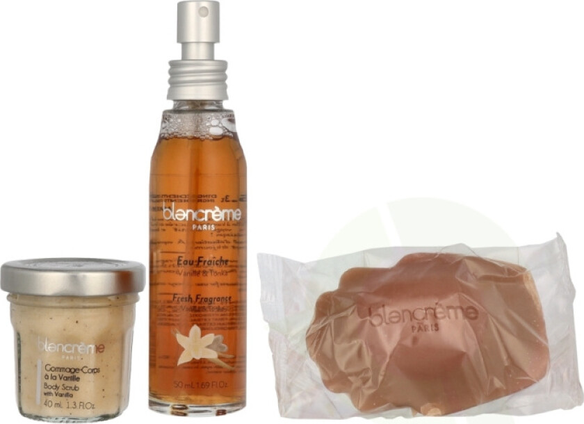 Body Essentials Trio Set 160 ml Vanilla Fresh Water 50ml/Vanilla Scrub 40ml/Vanilla Soap 70gr