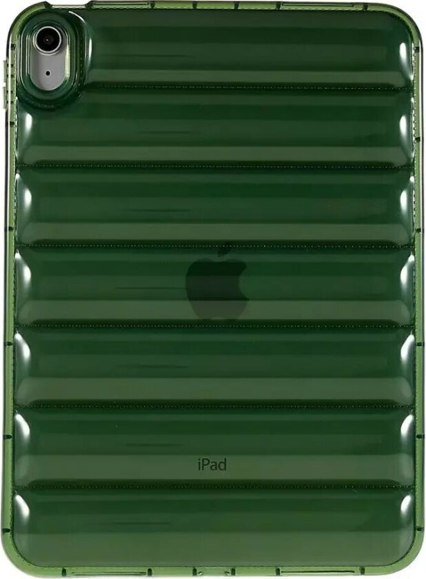 iPad 10.9" (2022) Fleksibelt Bakdeksel - Riller - Grønn