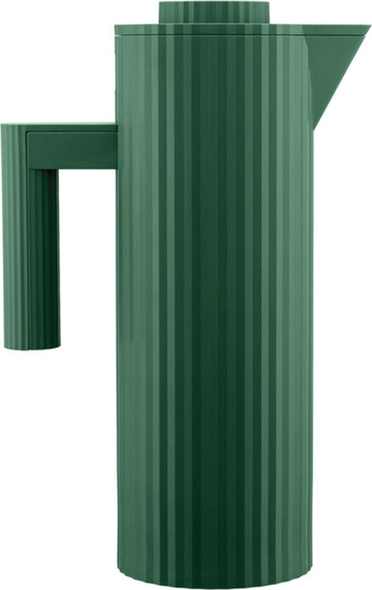 Plissé termokanne 1 liter, grønn