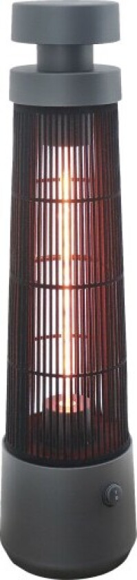 Heat1 Eco High-line terrassevarmer, infrarød, 1200W, sort