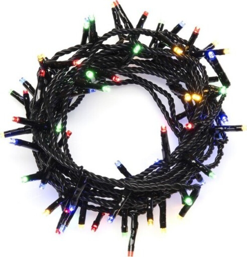 lyslenke utendørs, 120 fargede lys, 8,33 meter